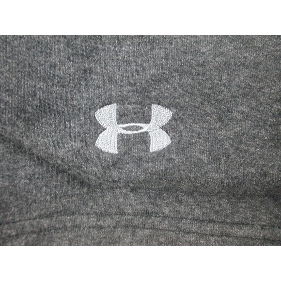 Under Armour Sweater Womens Medium Gray Logo Full Zip Loose Cold Gear Ladies - Picture 4 of 8